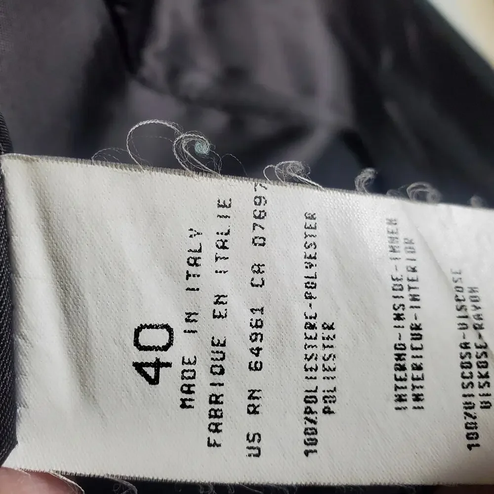 Sisley Vintage Black 4 Button long line blazer jacket Size 40 EU Great condition - Picture 5 of 10